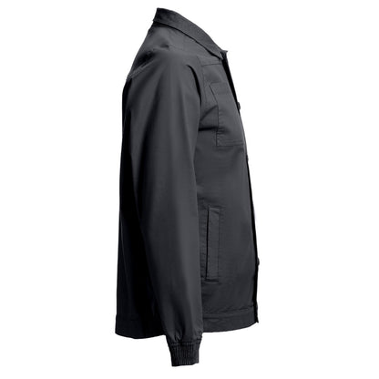 THC BRATISLAVA promotional jacket in black (detail view) with custom logo branding