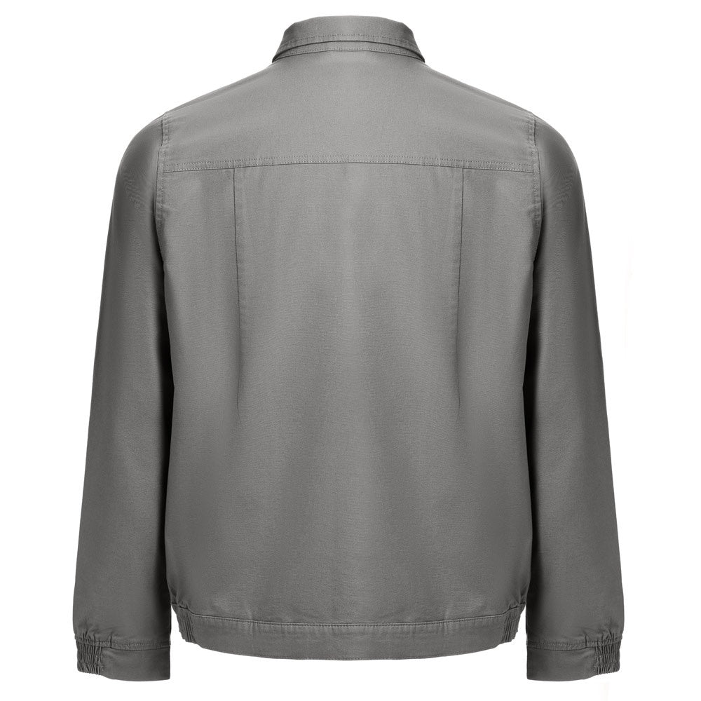 THC BRATISLAVA promotional jacket in grey (detail view) with custom logo branding