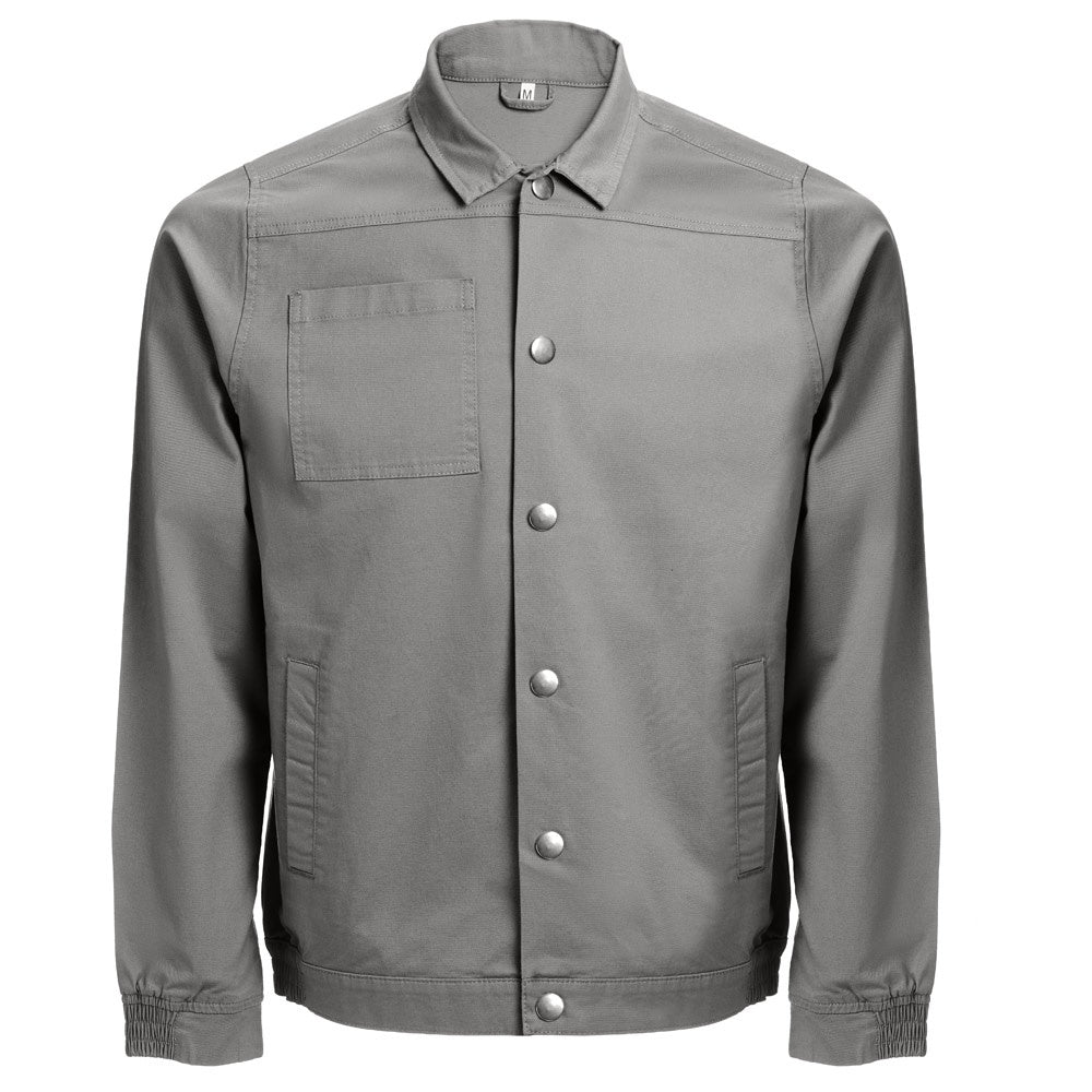 THC BRATISLAVA promotional jacket in grey with custom logo branding
