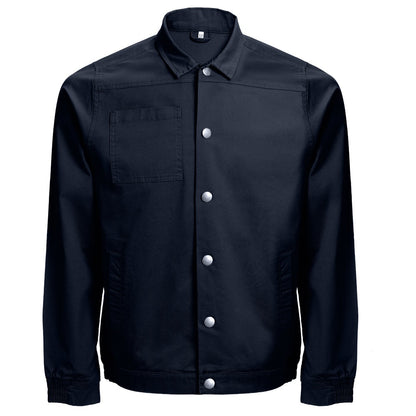 THC BRATISLAVA promotional jacket in navy blue with custom logo branding