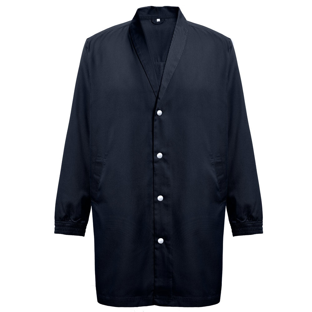 THC MINSK promotional workwear garment in navy blue with custom logo branding