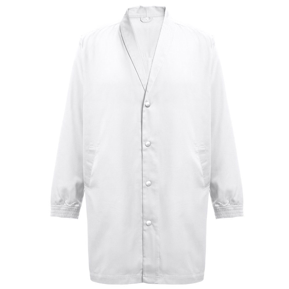 THC MINSK WH promotional workwear garment in white with custom logo branding