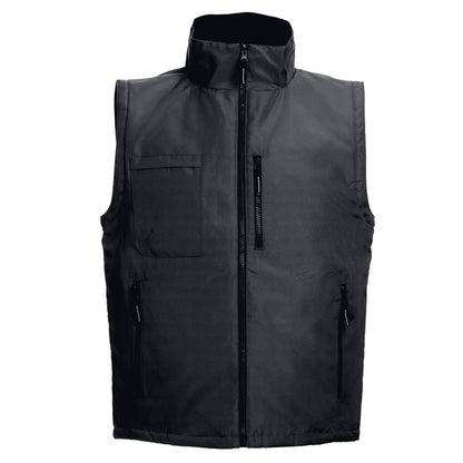 THC ASTANA promotional jacket in black (detail view) with custom logo branding