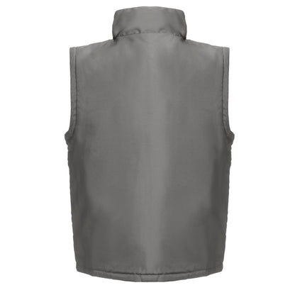 THC ASTANA promotional jacket in grey (detail view) with custom logo branding