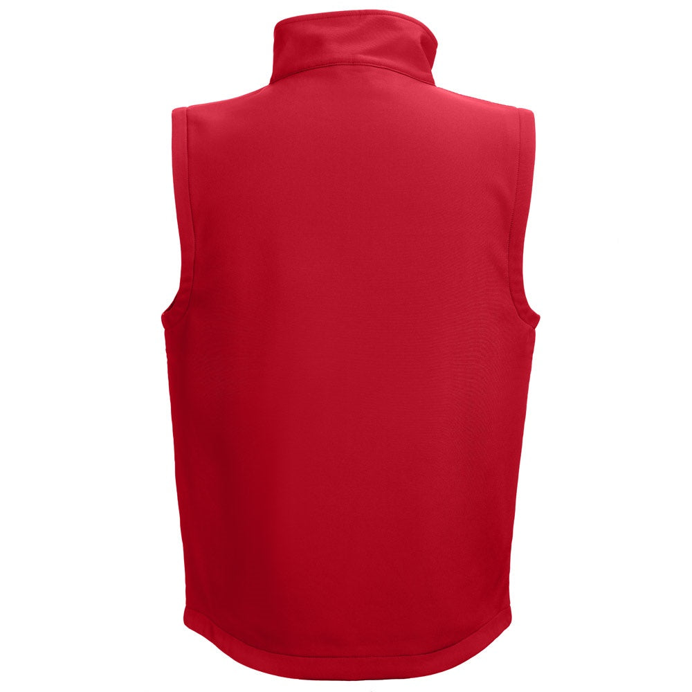 THC BAKU promotional jacket in red (detail view) with custom logo branding