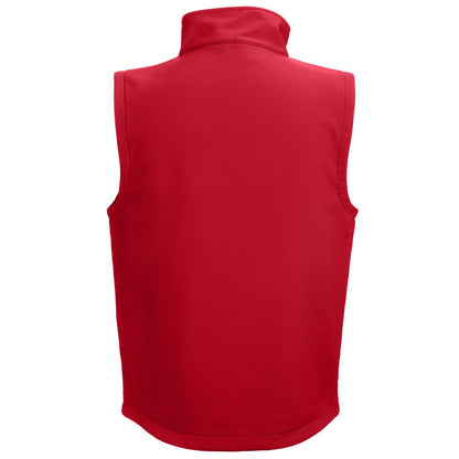 THC BAKU promotional jacket in red (detail view) with custom logo branding