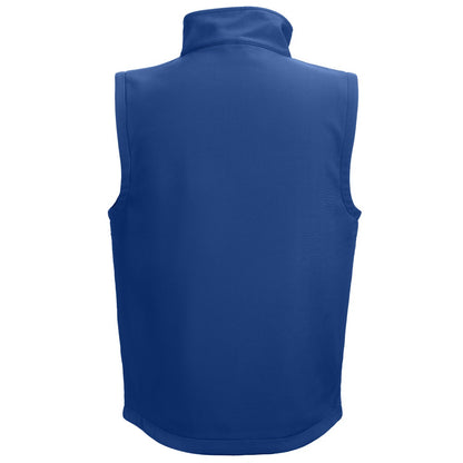 THC BAKU promotional jacket in royal blue (detail view) with custom logo branding