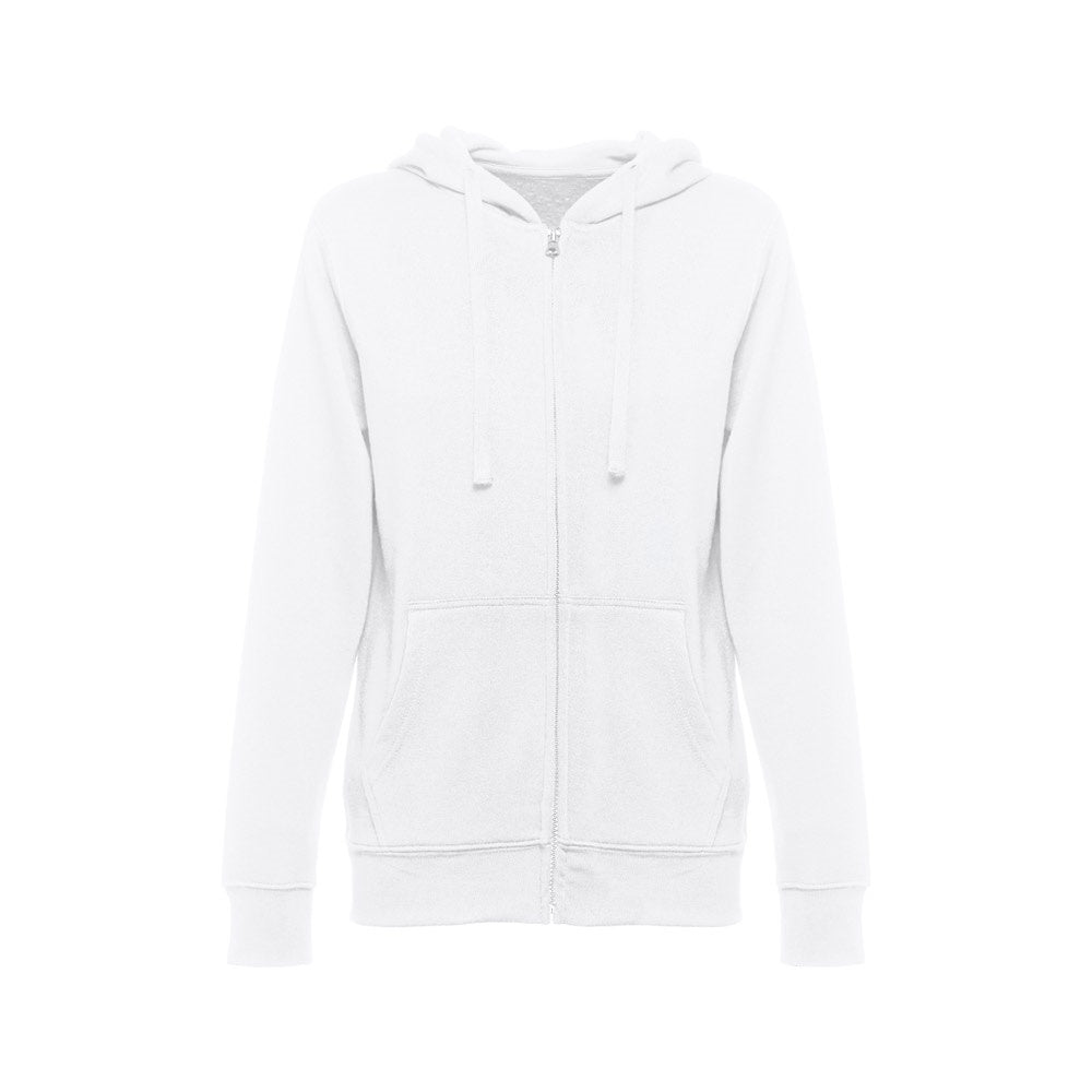 THC AMSTERDAM WOMEN WH promotional hoodie in white with custom logo branding