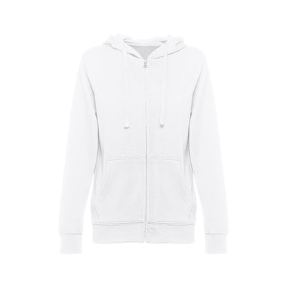 THC AMSTERDAM WOMEN WH promotional hoodie in white with custom logo branding