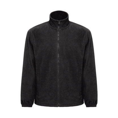 THC GAMA promotional jacket in black (detail view) with custom logo branding