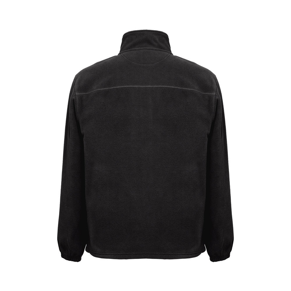 THC GAMA promotional jacket in black (detail view) with custom logo branding