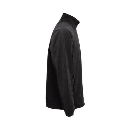 THC GAMA promotional jacket in black (detail view) with custom logo branding