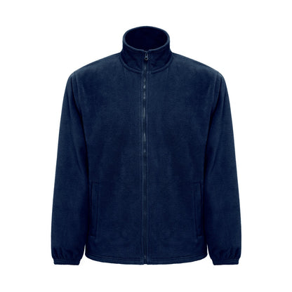 THC GAMA promotional jacket in blue (detail view) with custom logo branding