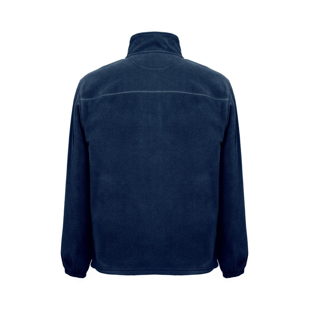 THC GAMA promotional jacket in blue (detail view) with custom logo branding