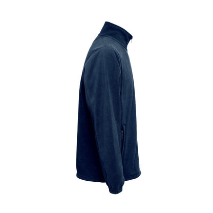 THC GAMA promotional jacket in blue (detail view) with custom logo branding