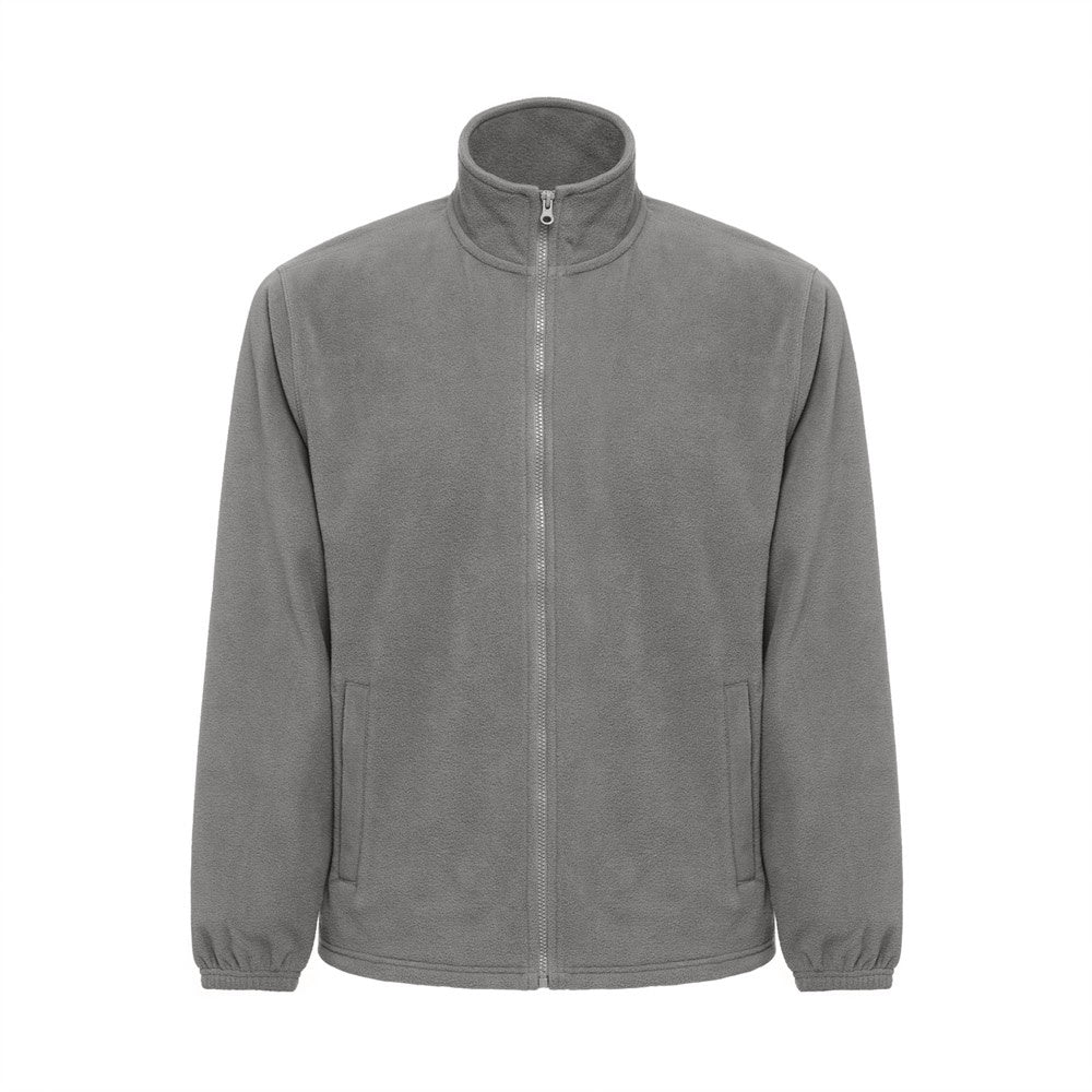 THC GAMA promotional jacket in grey (detail view) with custom logo branding