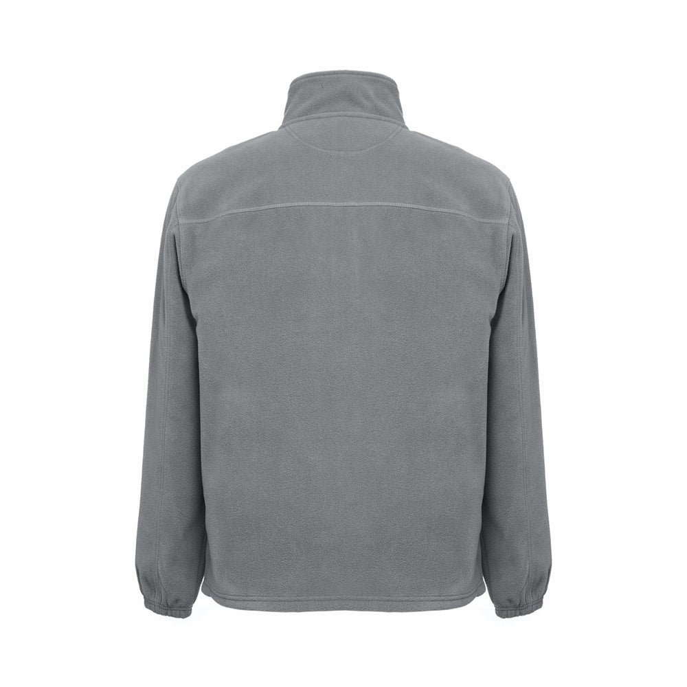 THC GAMA promotional jacket in grey (detail view) with custom logo branding