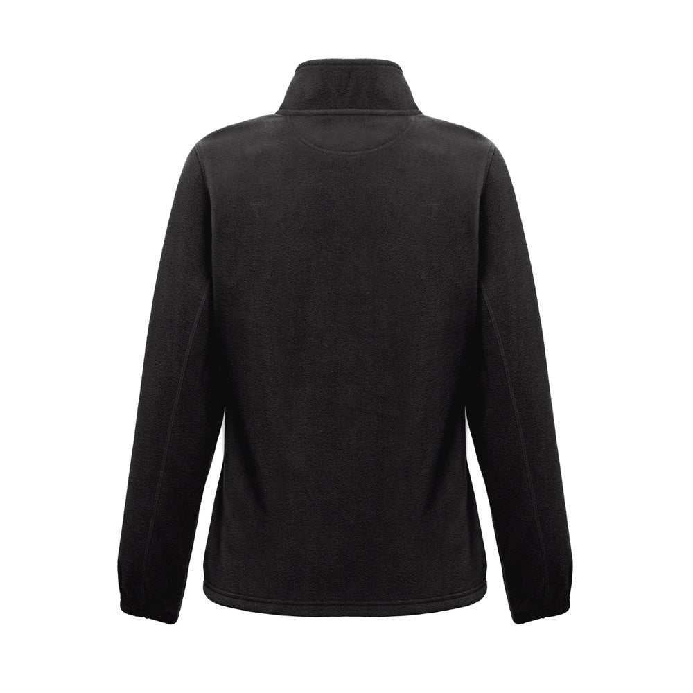 THC GAMA WOMEN promotional jacket in black (detail view) with custom logo branding