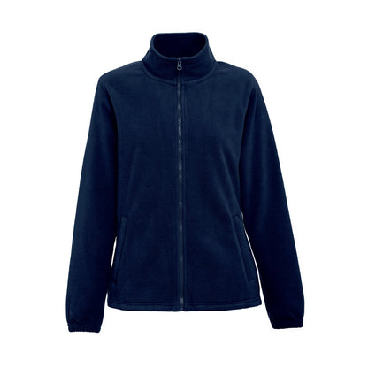THC GAMA WOMEN promotional jacket in blue (detail view) with custom logo branding