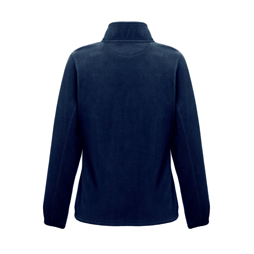 THC GAMA WOMEN promotional jacket in blue (detail view) with custom logo branding