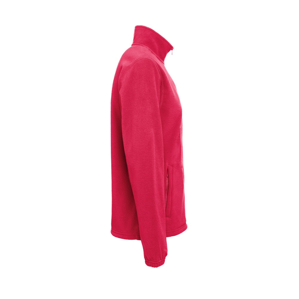 THC GAMA WOMEN promotional jacket in red (detail view) with custom logo branding