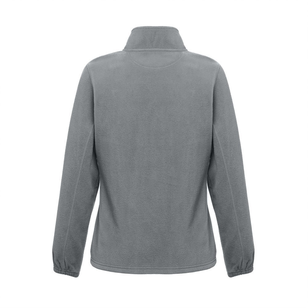 THC GAMA WOMEN promotional jacket in grey (detail view) with custom logo branding