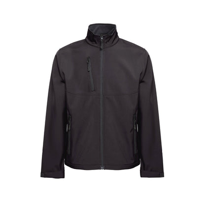 THC EANES promotional jacket in black (detail view) with custom logo branding