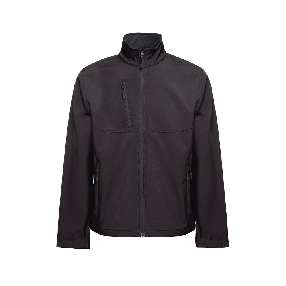 THC EANES promotional jacket in black with custom logo branding