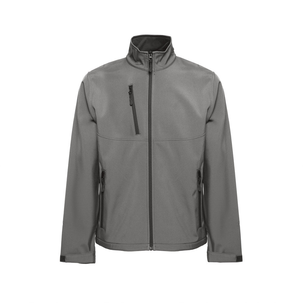 THC EANES promotional jacket in grey with custom logo branding