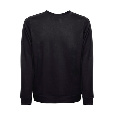 THC COLOMBO promotional sweatshirt in black (detail view) with custom logo branding