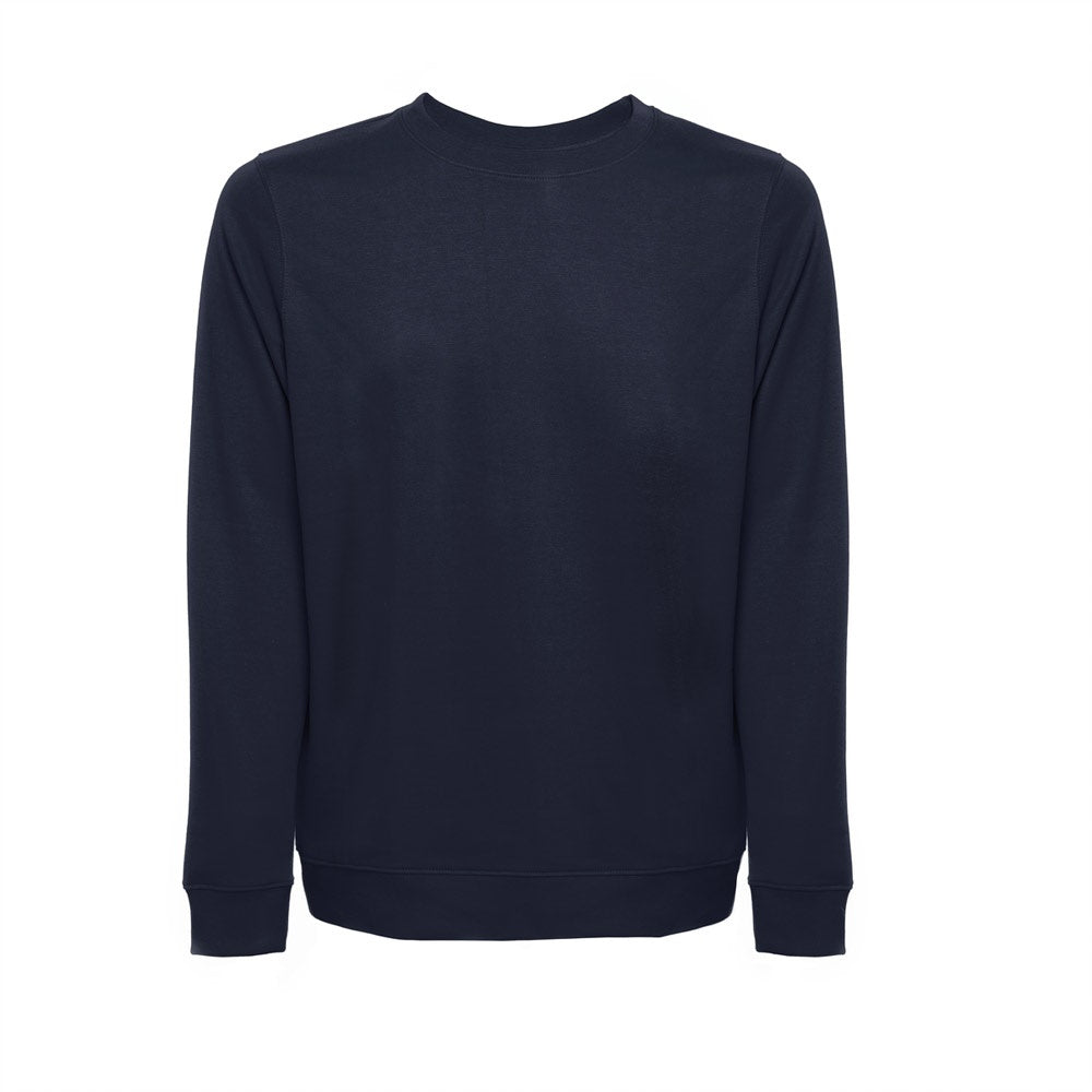 THC COLOMBO promotional sweatshirt in navy blue with custom logo branding