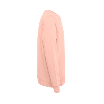 THC COLOMBO promotional sweatshirt in salmon (detail view) with custom logo branding