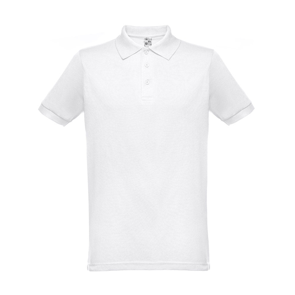 THC BERLIN WH 3XL promotional polo shirt in white with custom logo branding