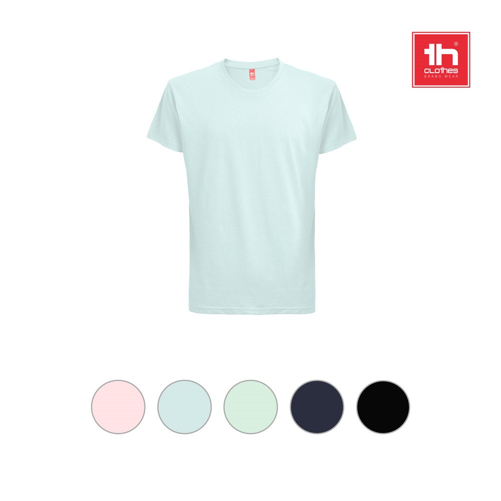 THC FAIR SMALL promotional t-shirt (complete set view) with custom logo branding