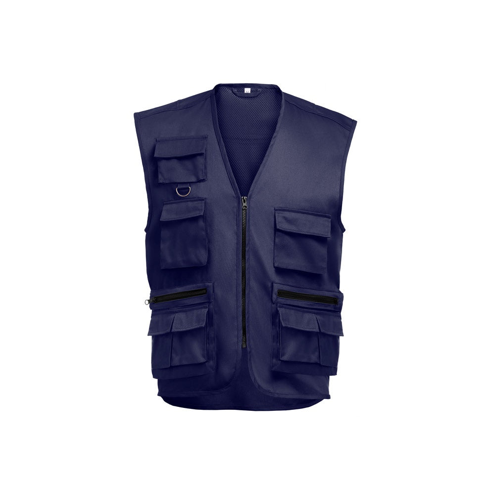 THC PIXEL promotional jacket in navy blue with custom logo branding