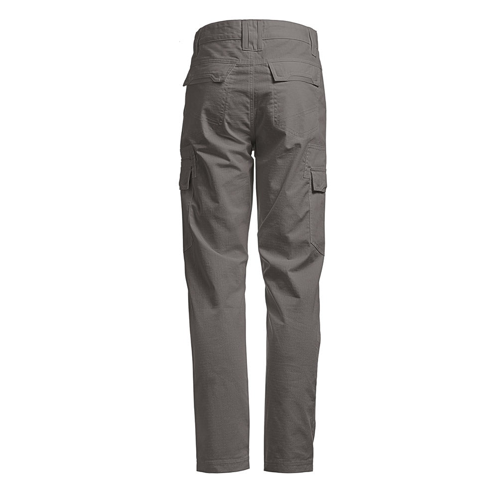 THC CARGO promotional workwear garment in grey (detail view) with custom logo branding
