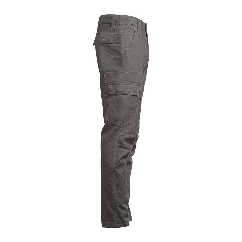 THC CARGO promotional workwear garment in grey (detail view) with custom logo branding