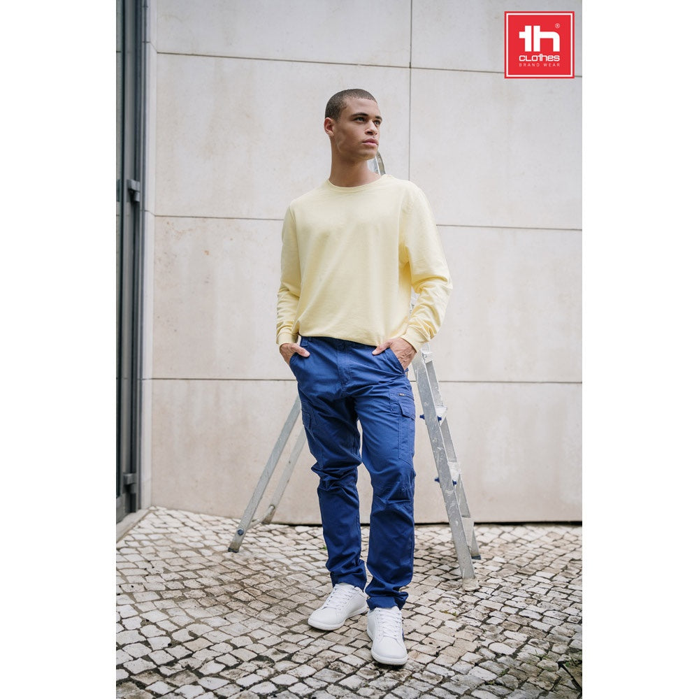 THC CARGO promotional workwear garment (complete set view) with custom logo branding