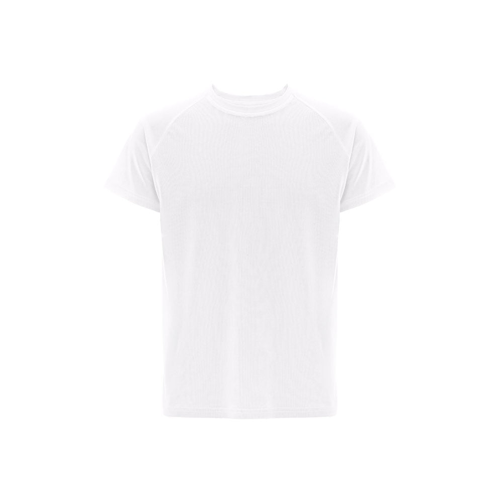 THC MOVE WH promotional t-shirt in white with custom logo branding