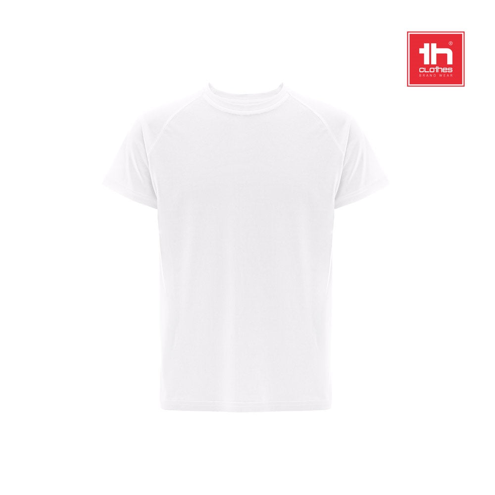 THC MOVE WH promotional t-shirt (complete set view) with custom logo branding