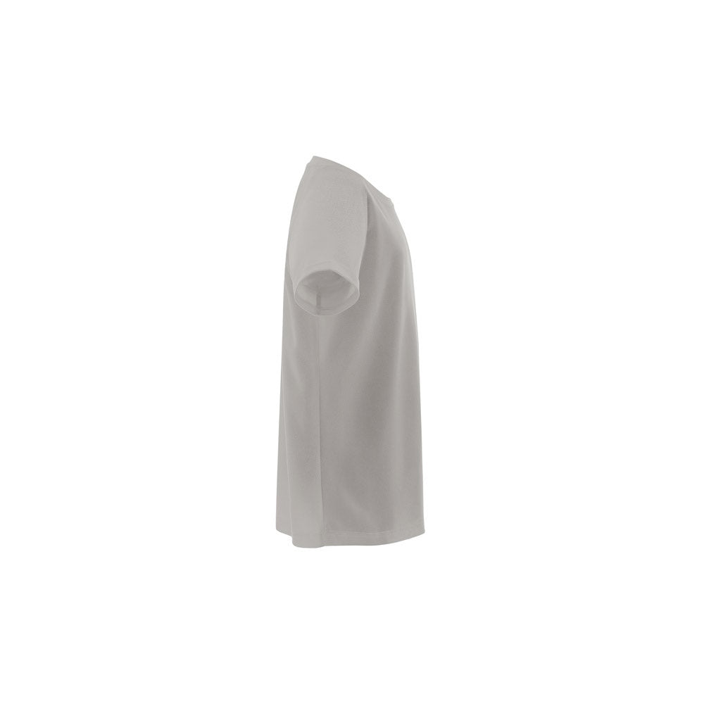 THC MOVE KIDS promotional kids' garment in light grey (detail view) with custom logo branding