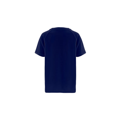 THC MOVE KIDS promotional kids' garment in navy blue (detail view) with custom logo branding