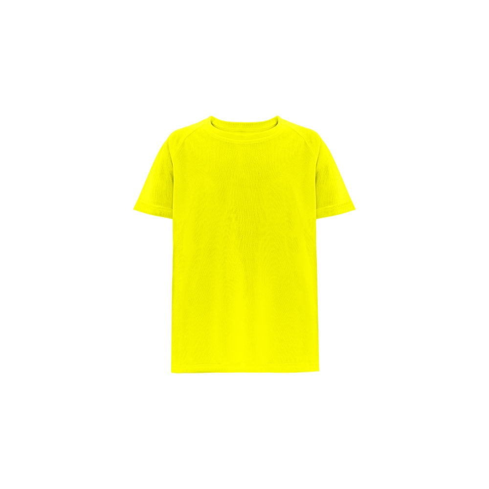 THC MOVE KIDS promotional kids' garment in hexachrome yellow with custom logo branding