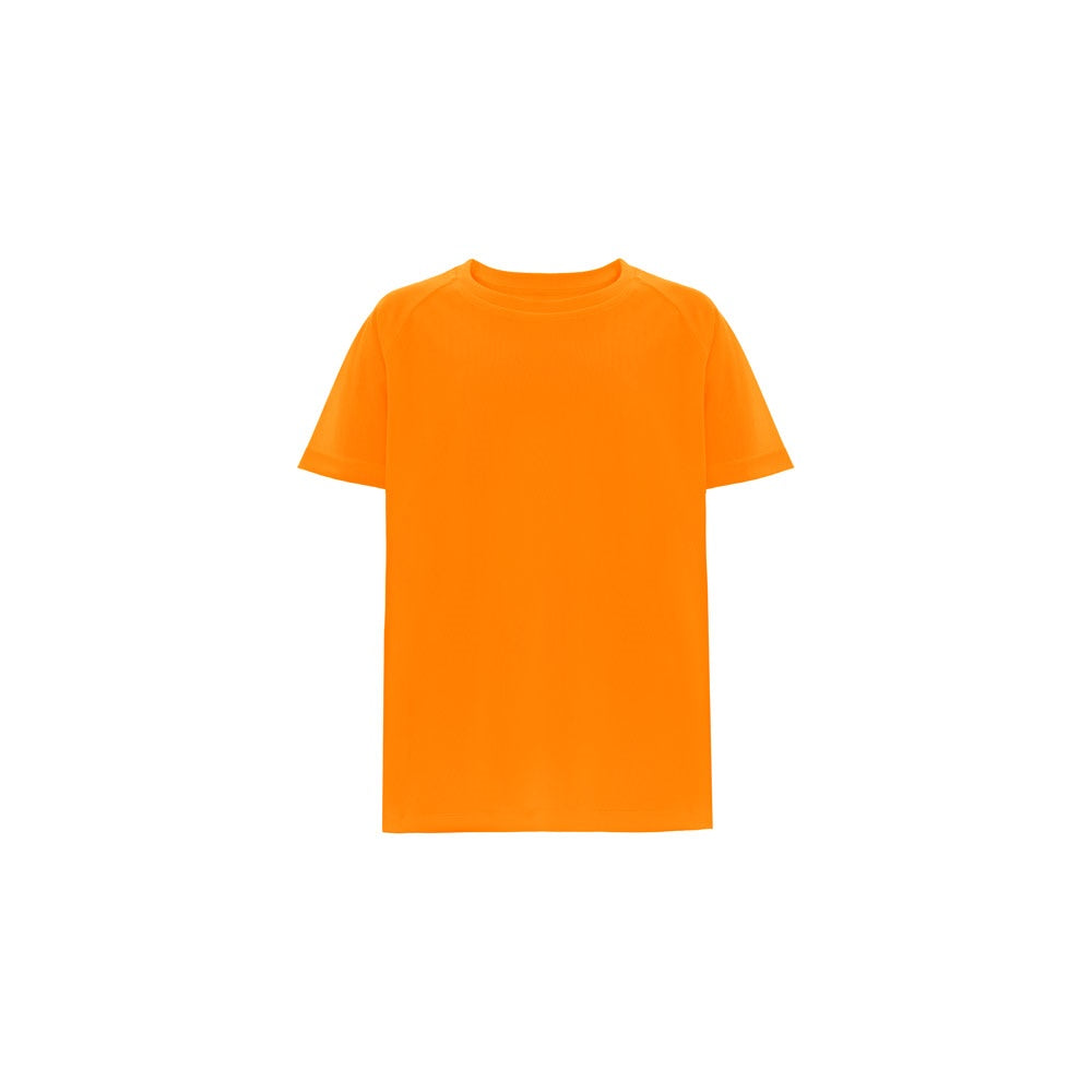THC MOVE KIDS promotional kids' garment in hexachrome orange with custom logo branding