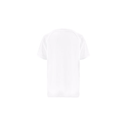THC MOVE KIDS WH promotional kids' garment in white (detail view) with custom logo branding