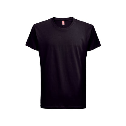 THC FAIR promotional t-shirt in black with custom logo branding
