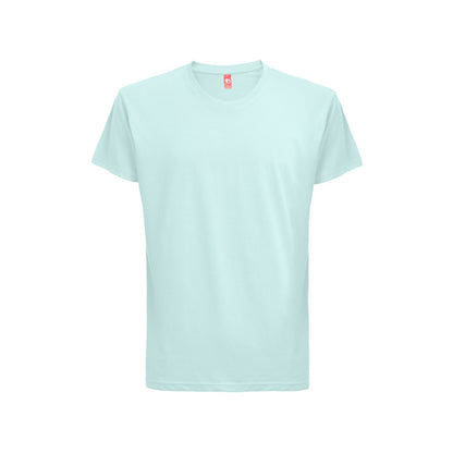 THC FAIR 3XL promotional t-shirt in light blue with custom logo branding