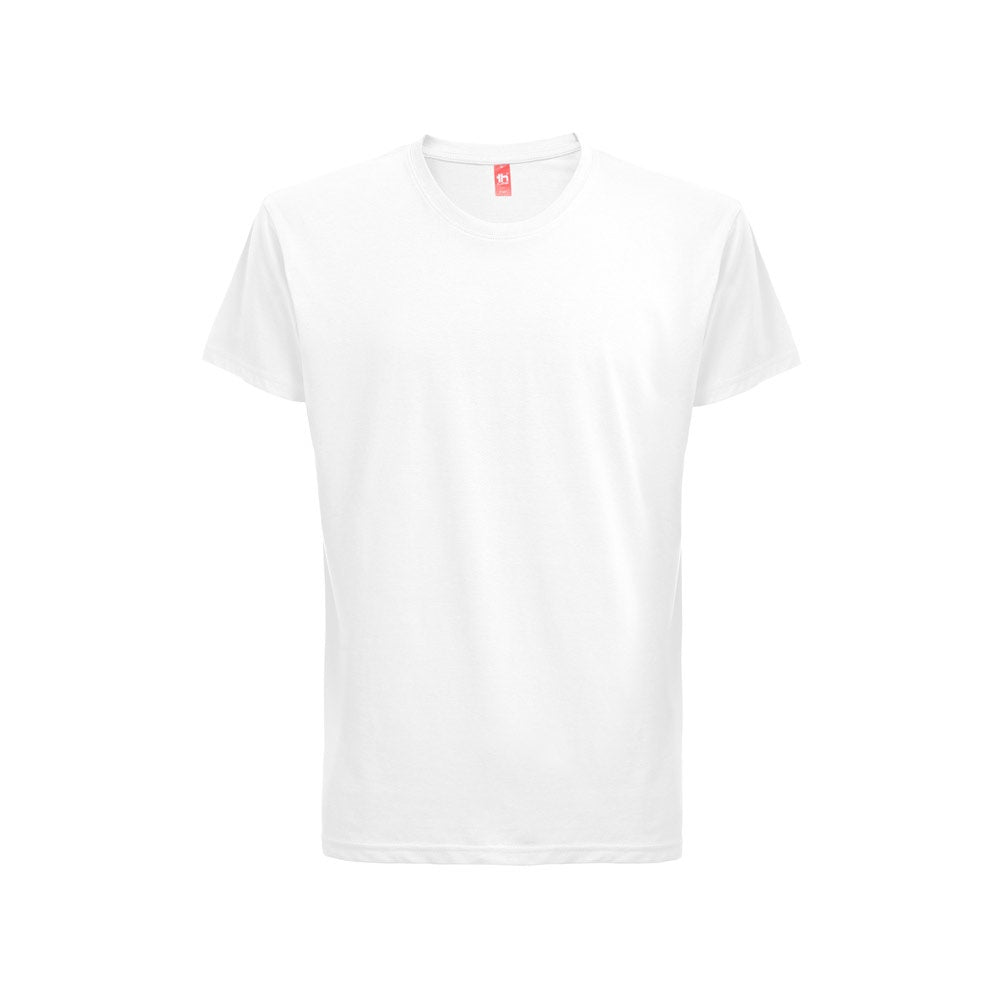 THC FAIR WH promotional t-shirt in white with custom logo branding