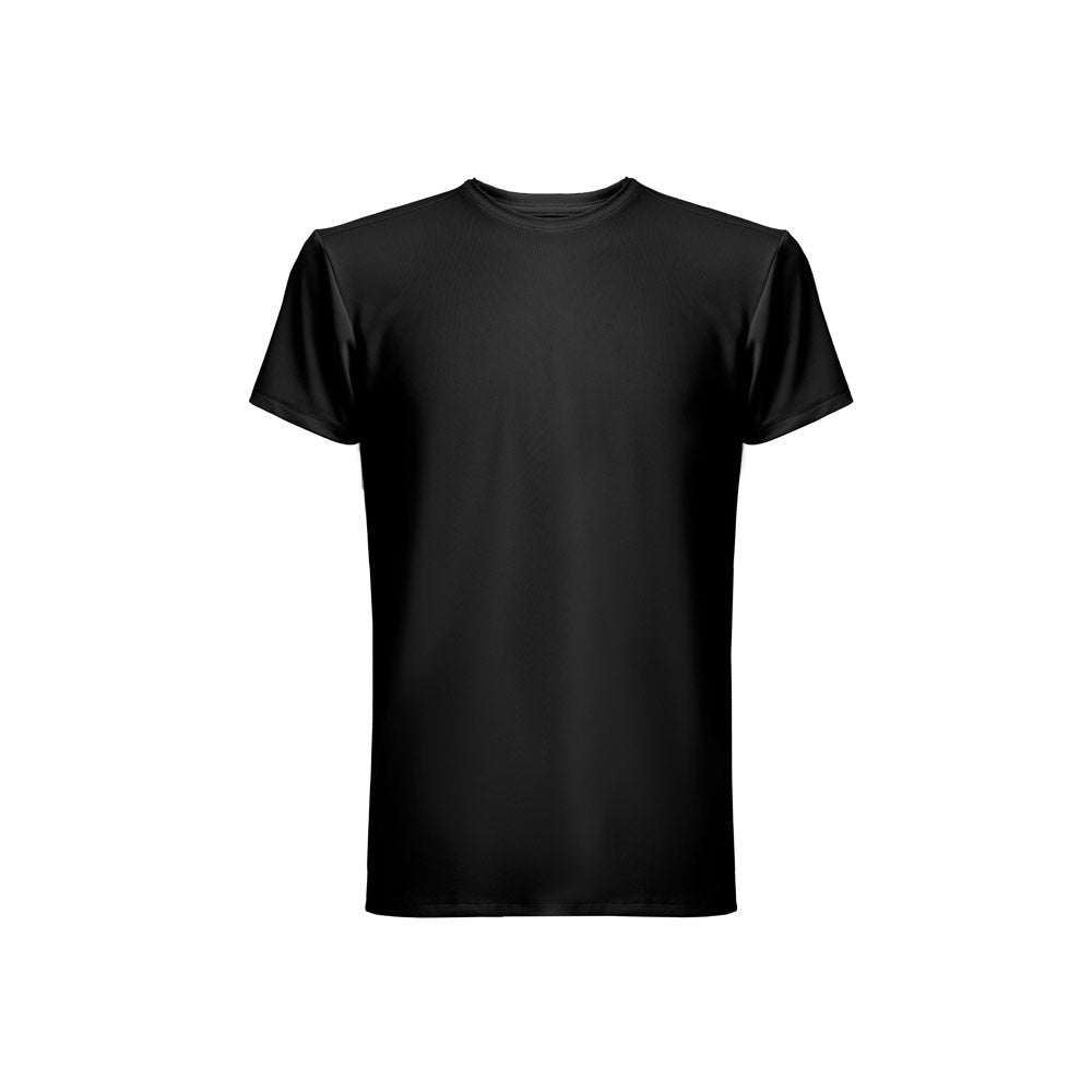 THC TUBE promotional t-shirt in black with custom logo branding