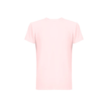 THC TUBE promotional t-shirt in pastel pink with custom logo branding